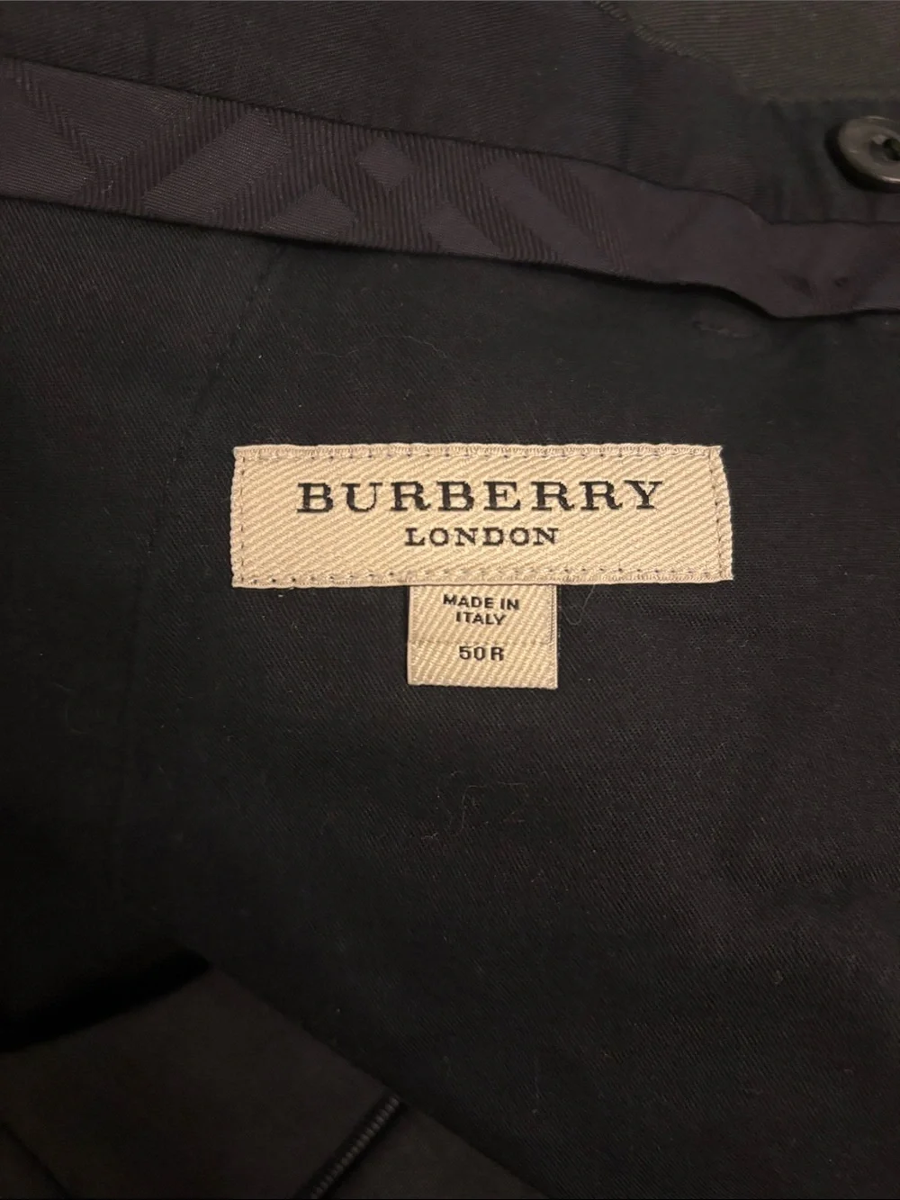 Burberry Men's Charcoal Gray Two-Button Wool Suit.